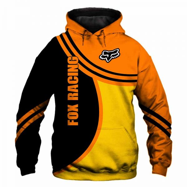 yellow fox racing hoodie