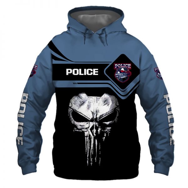 punisher police hoodie