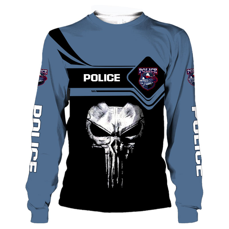 punisher police hoodie